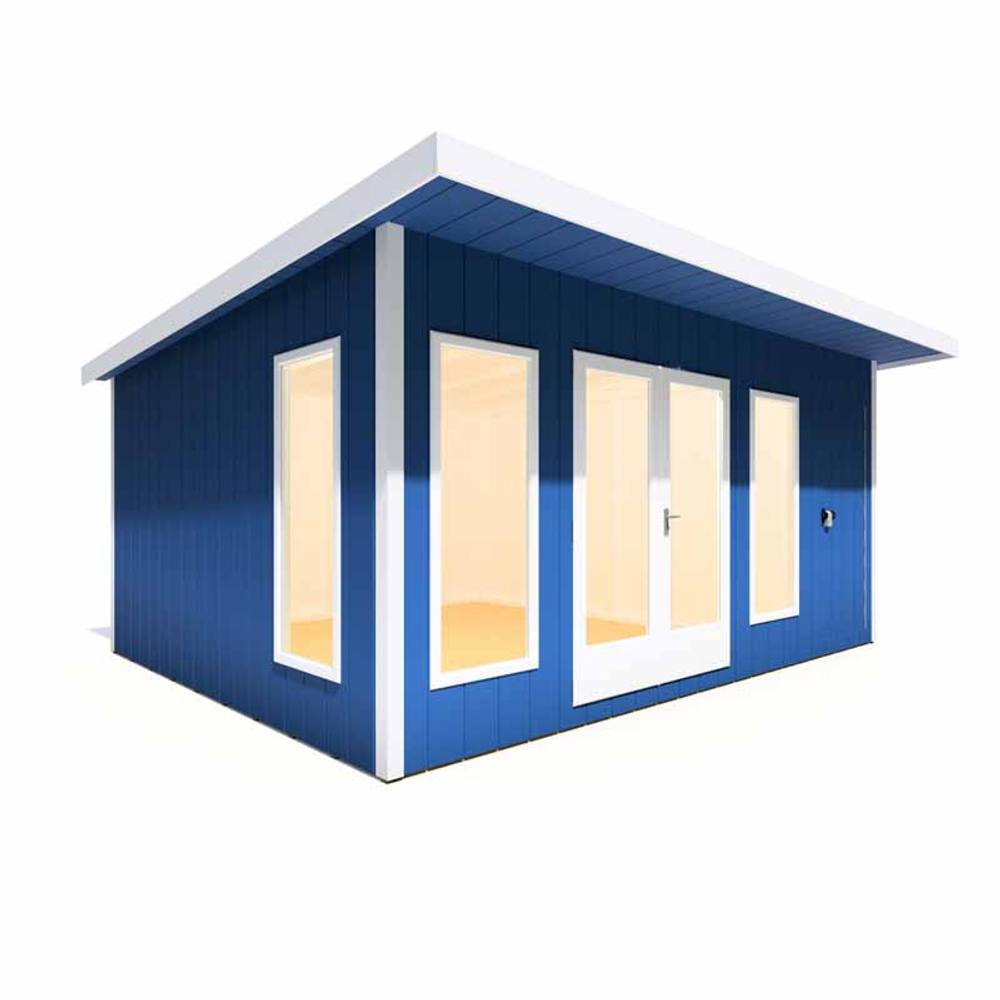 Shires Cali 16x12 Feet Pent 1 Garden Office - OSB/MDF - L456xW509.4xH246.1 cm in Light Brown 5