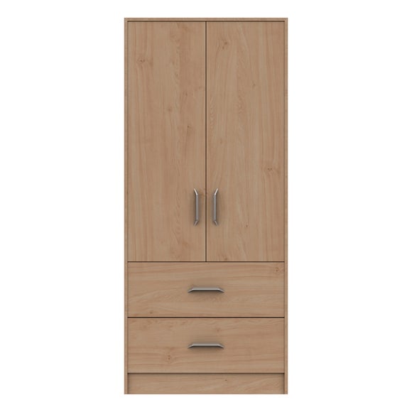 Florine Double 2 Drawer Wardrobe