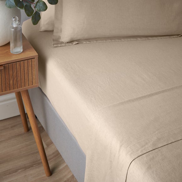 Cotton Linen Fitted Sheet
