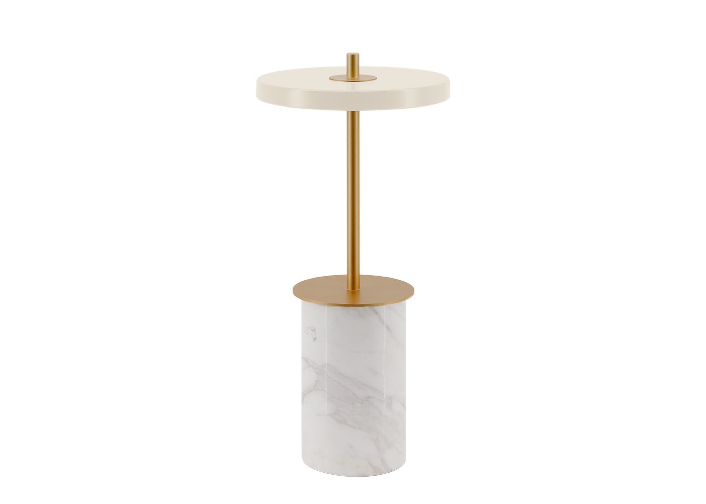 Umage Asteria LED Move Mini Portable Table Lamp White Marble