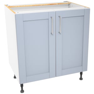 Wickes Ohio Hazy Blue Shaker Base Unit - 800mm