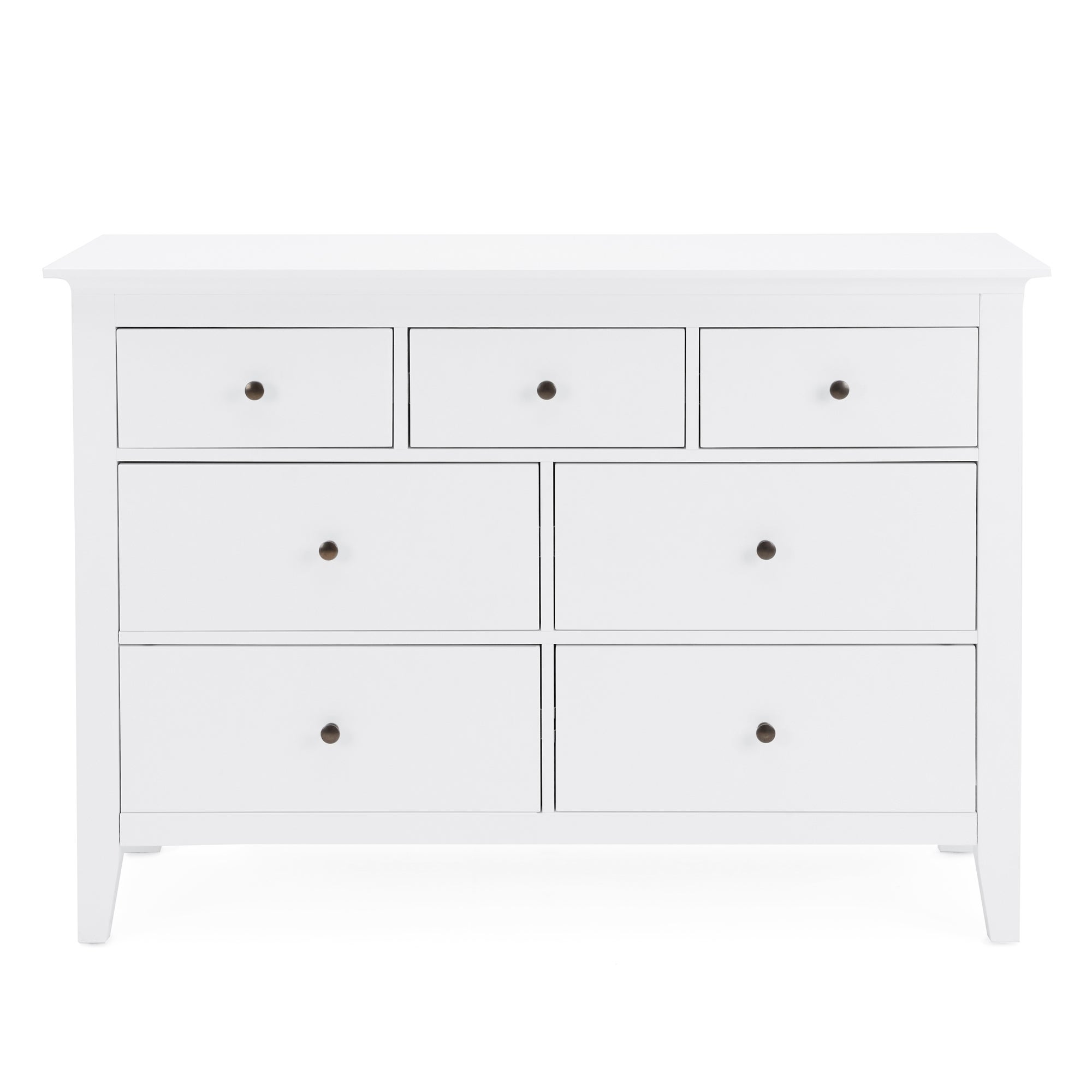 Lynton White 7 Drawer Chest White