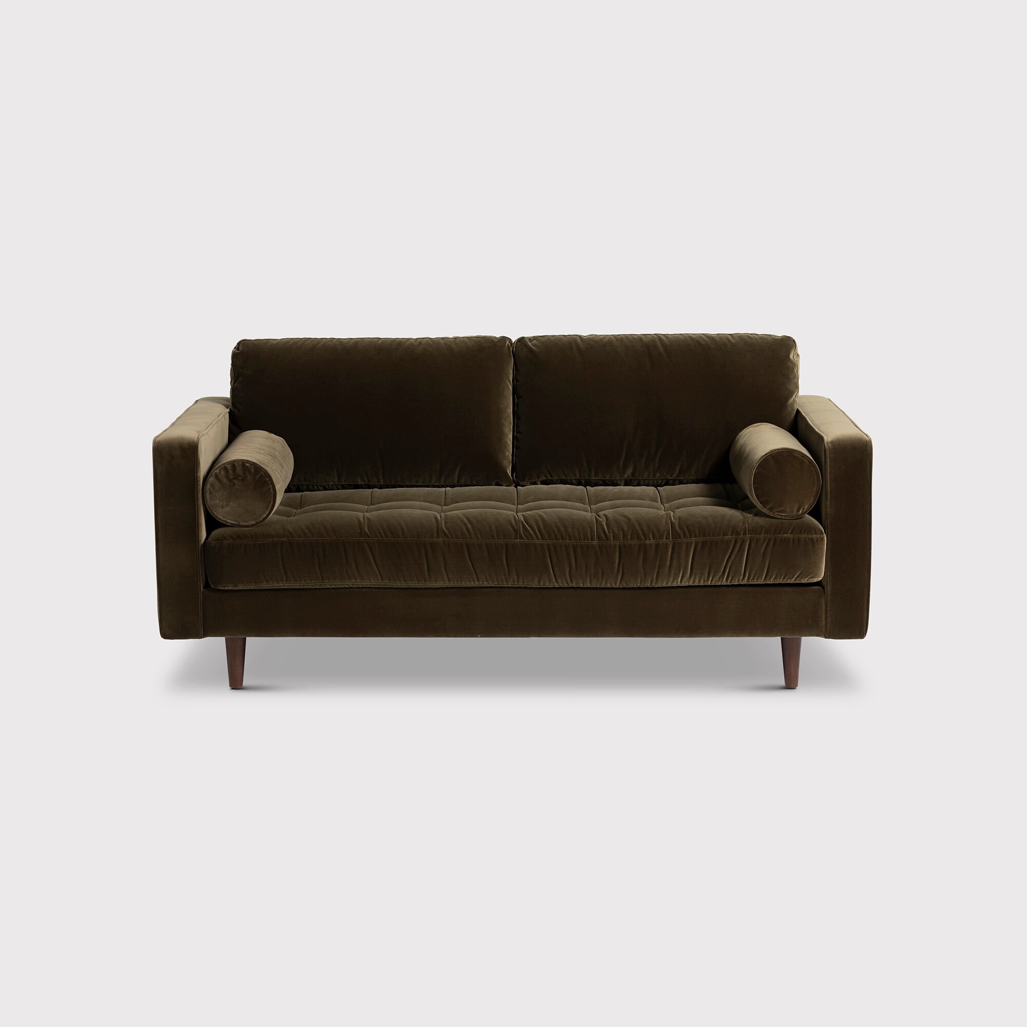 Hemingway Large 2 Seater Sofa, Green Velvet | Barker & Stonehouse