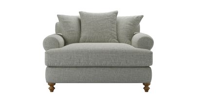 Teddy Loveseat Sofabed in Grey Marl Highland Tweed