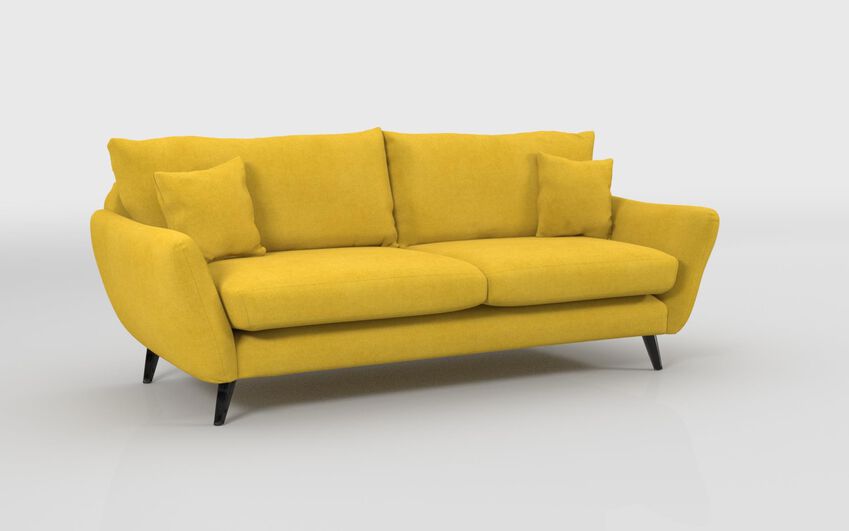 Green Fabric Edale 4 Seater Sofa