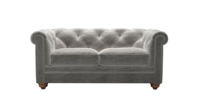 Patrick 2 Seat Sofabed in Squirrel Cotton Matt Velvet - sofa.com