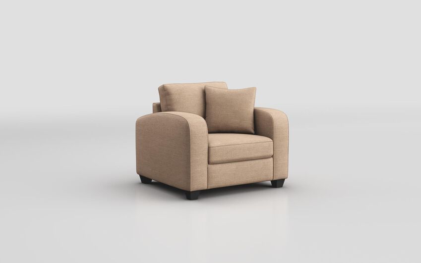 Cream Fabric Sestola Armchair