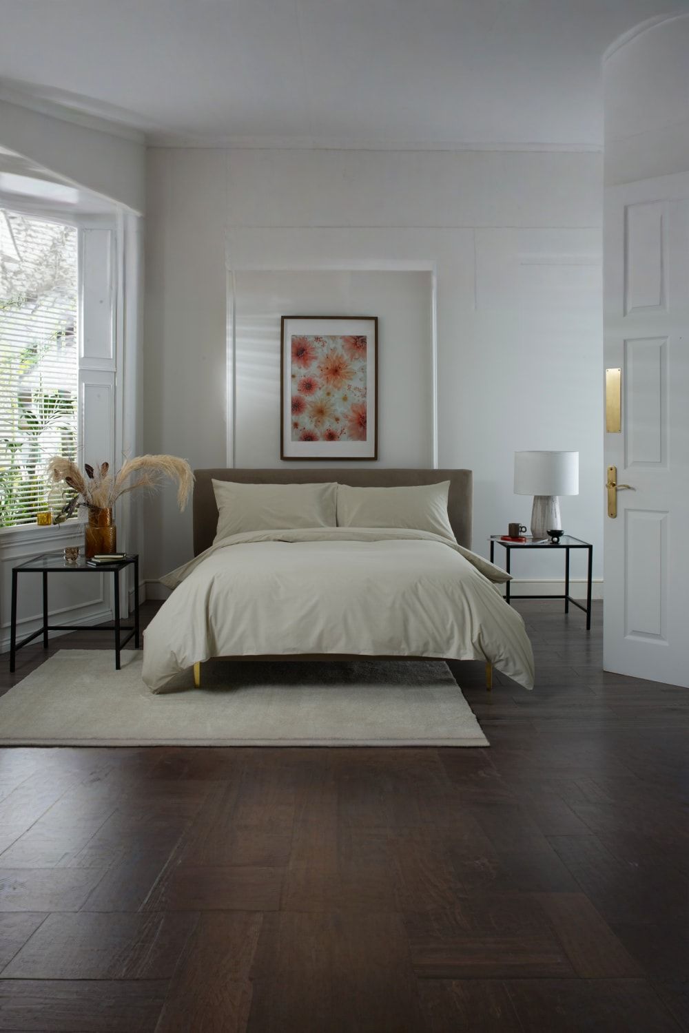 The Lyndon Company Luxury 100% Cotton 200 Thread Count Duvet Cover Set in Taupe