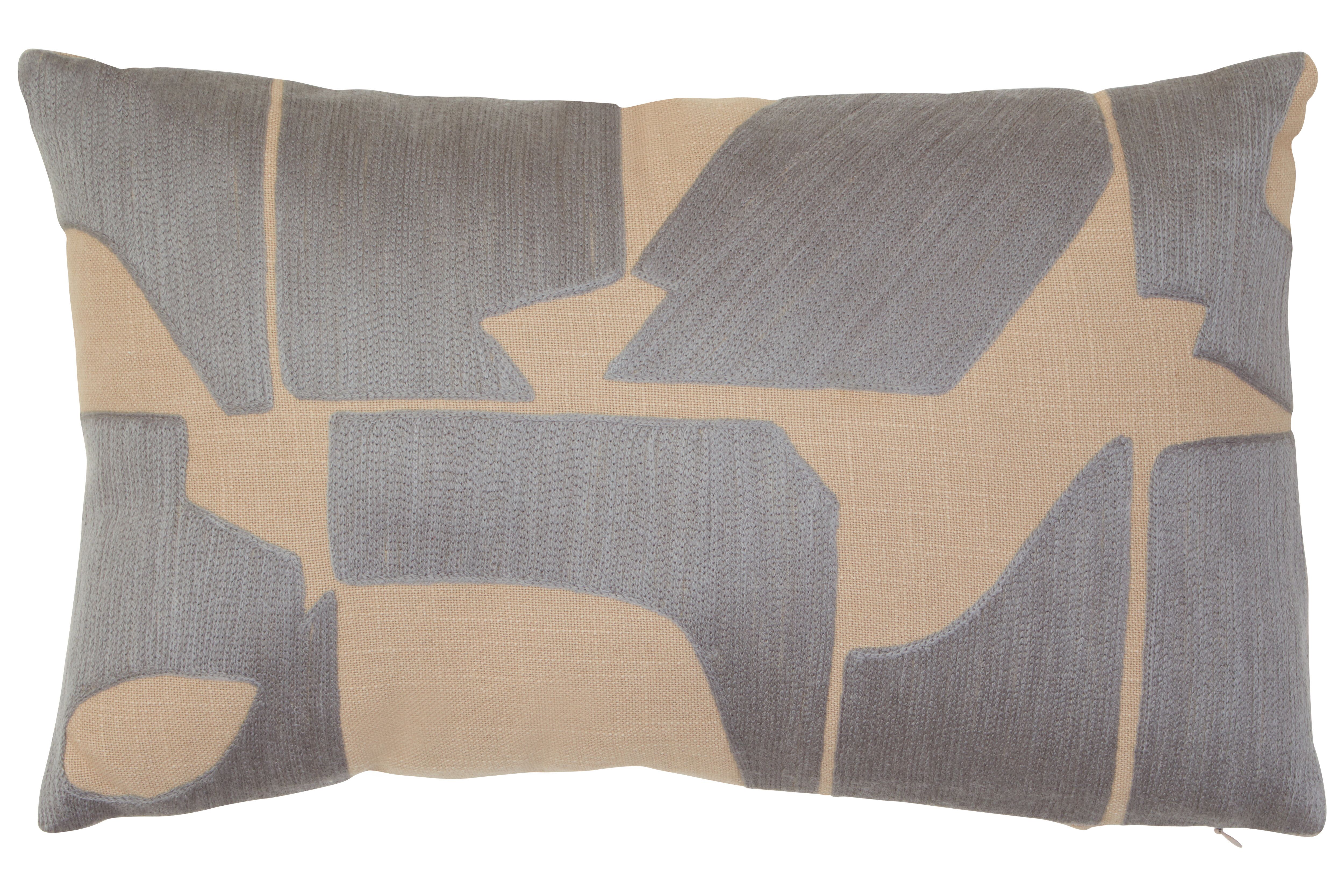 Orsina Bosie Ozella Natural & Black Cushion in Grey