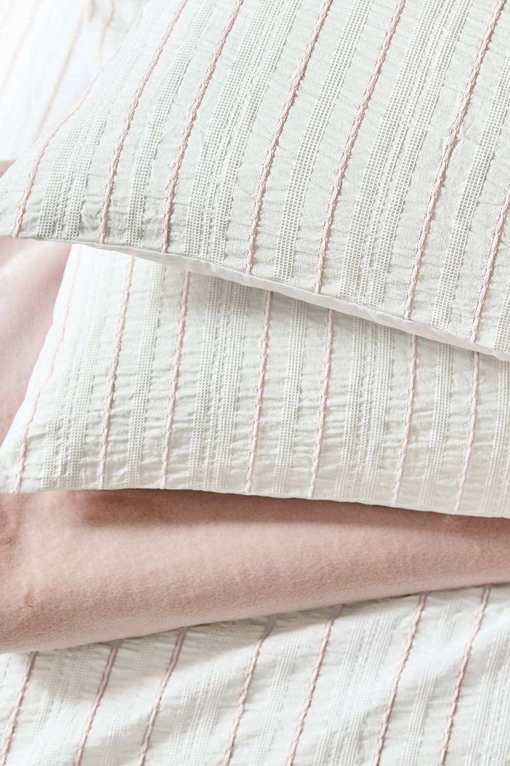 Helena Springfield 'Waffle Stripe' Duvet Cover Set in Pink 5