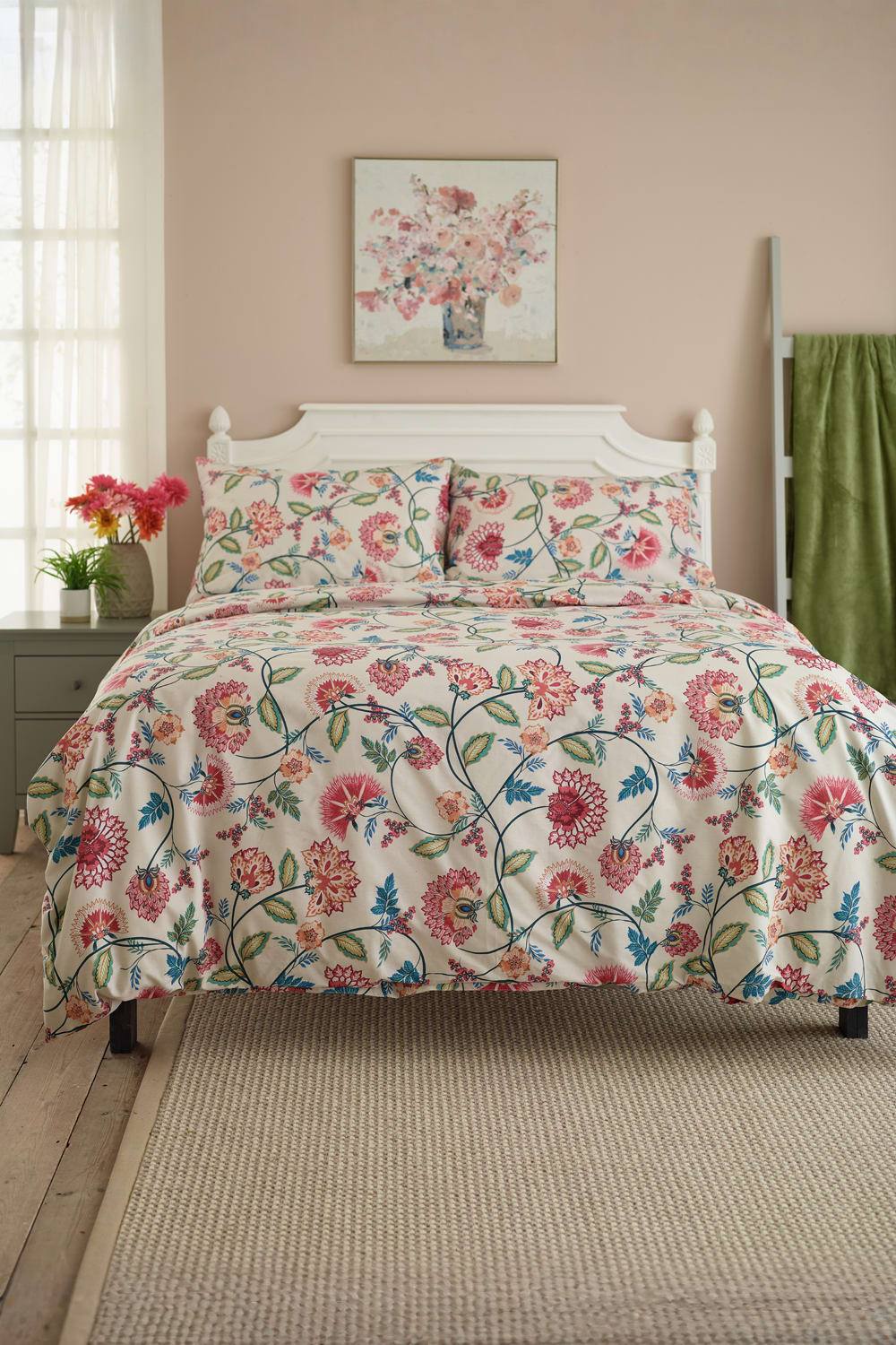 Deyongs Vintage Jacobean Printed Polycotton Duvet Set