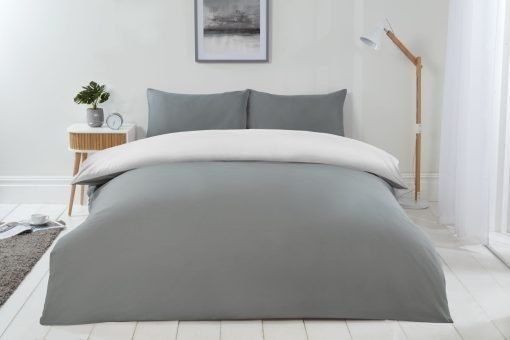 New Edge Blinds Brights Reversible Duvet in Grey