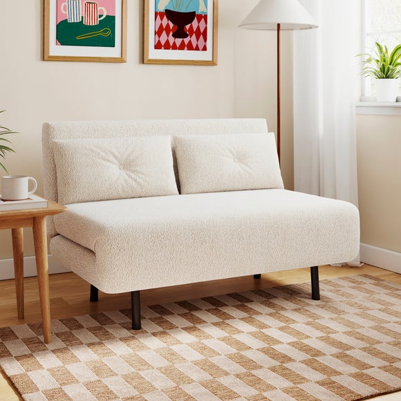 Phoebe Sherpa Small Double 2 Seater Sofa Bed