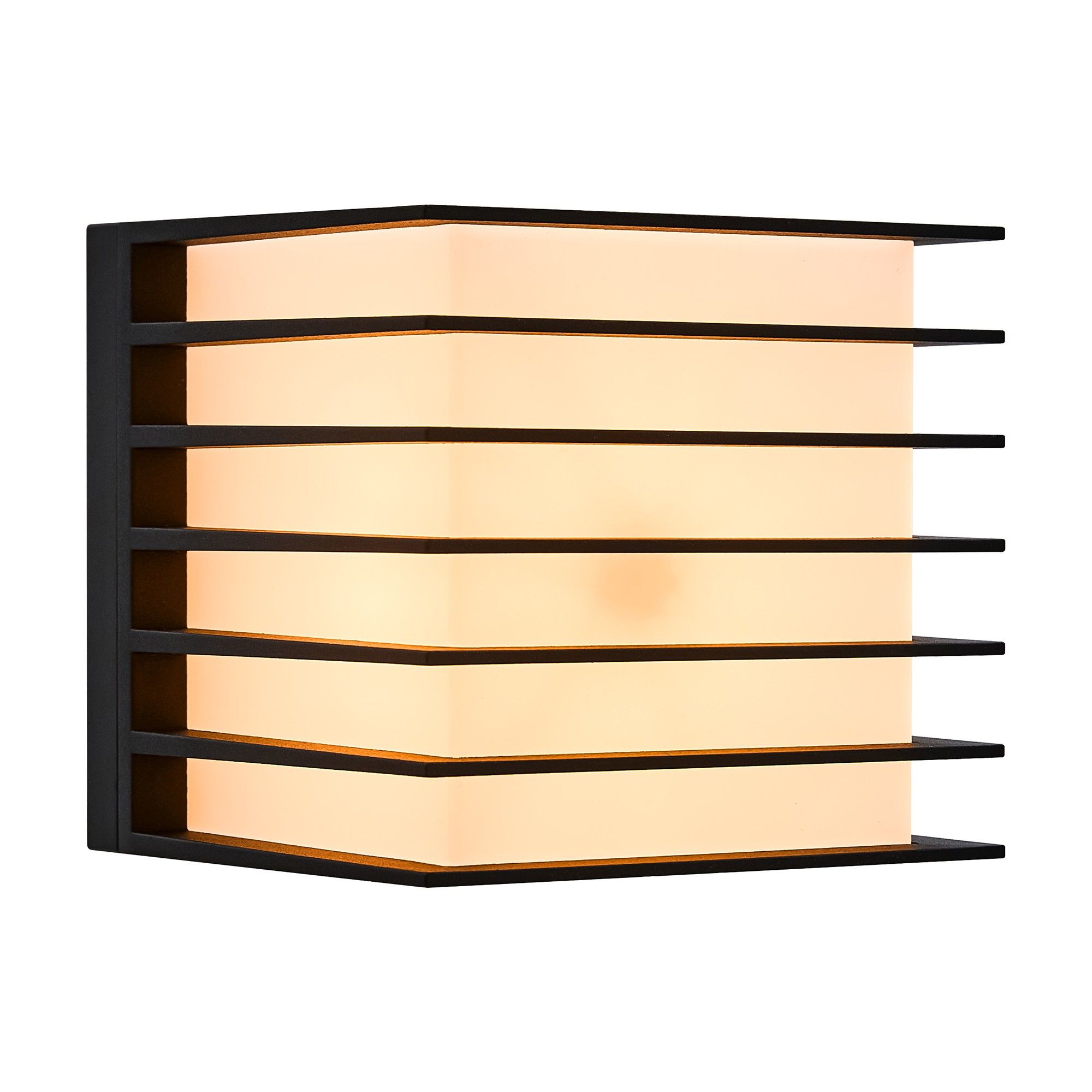 Nordlux Modern Outdoor Wall Light Black Metal E27 Weatherproof - Mains Powered, IP44