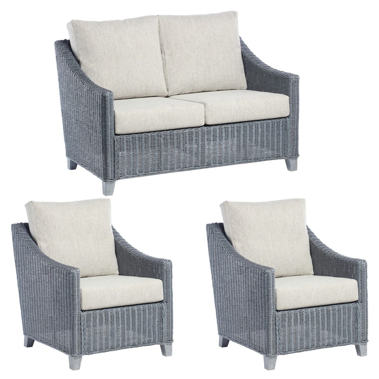 Dijon Grey 2 Seater Suite