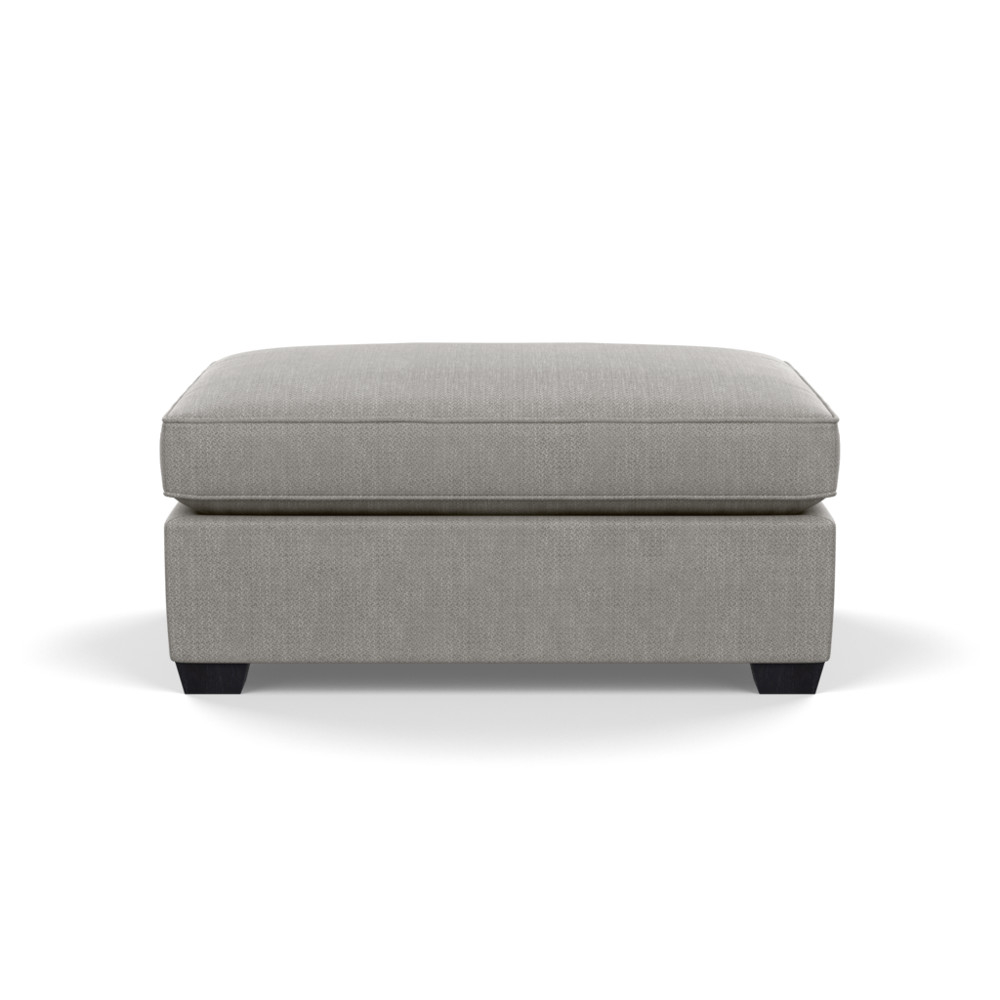 Heal's Torino Footstool Texture Pale Grey Black Feet