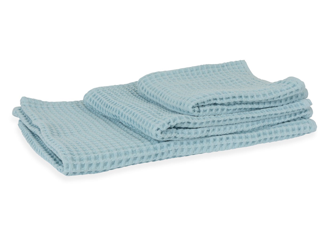 Heal's Waffle Hand Towel Sea Blue 50 x 100cm