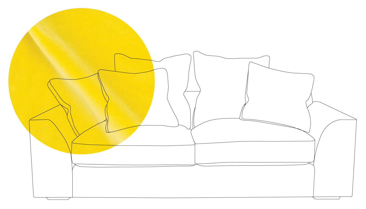 Heal's Cumulus 4 Seater Sofa Varese Velvet Alchemilla Black Feet