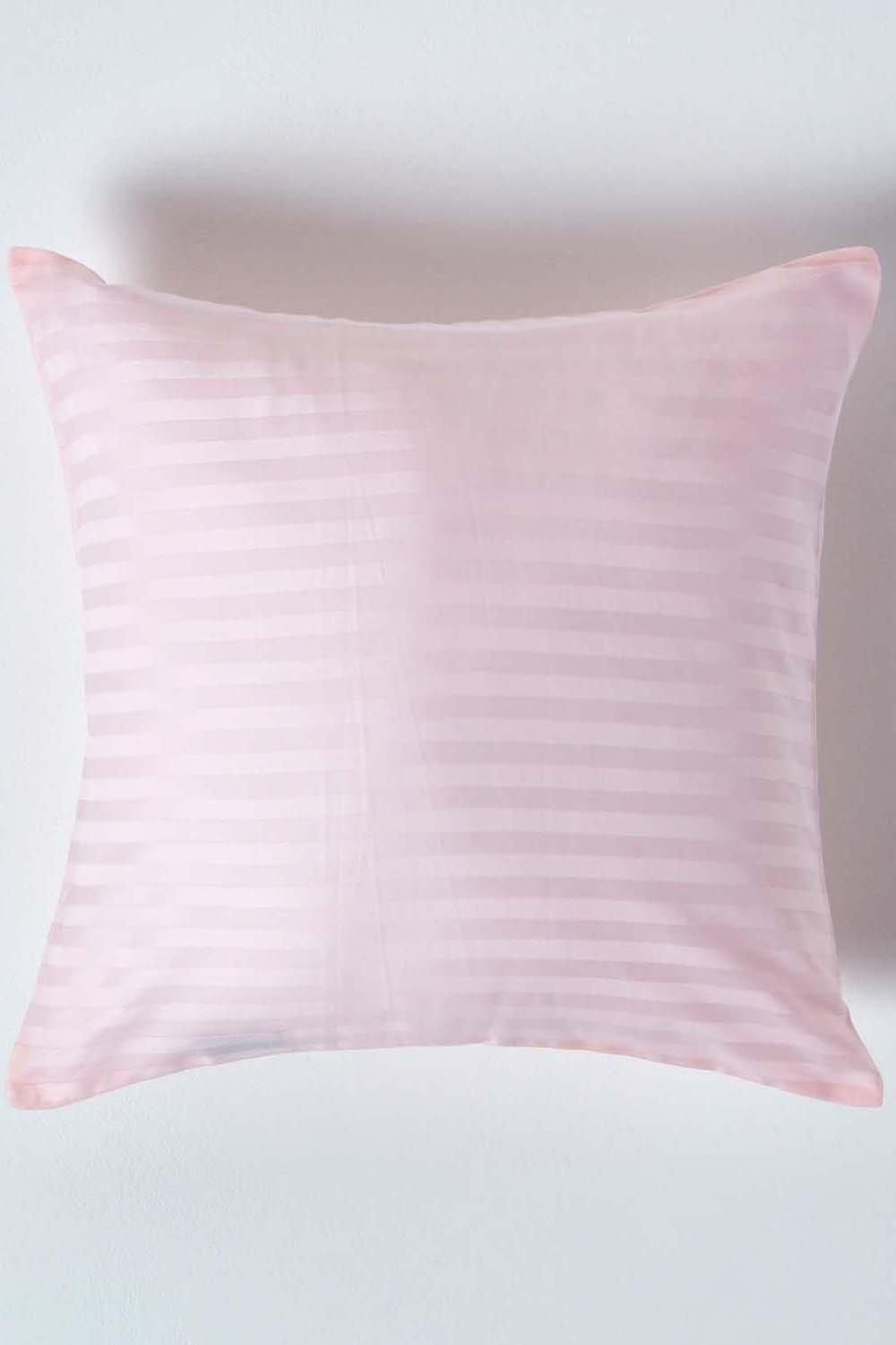Homescapes Continental Egyptian Cotton Pillowcase 330 TC, 40 x 40 cm in Pink