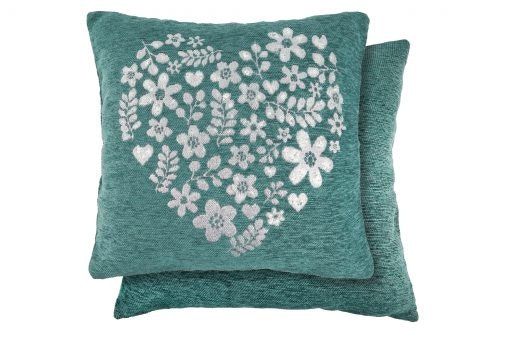 New Edge Blinds Love Heart Cushion Cover in Blue