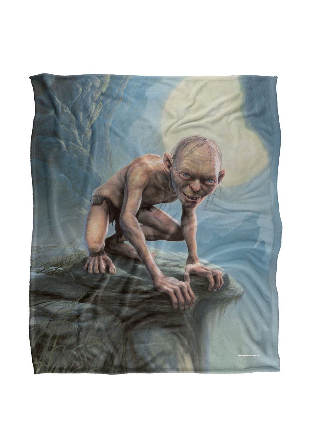 Lord of the Rings The Blanket, 152x127 cm Gollum Painting Silky Touch Super Soft Throw Blanket in White