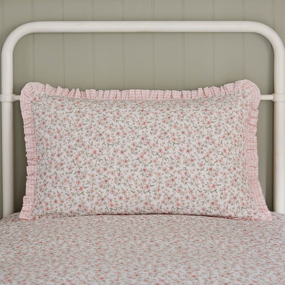 Ditsy Blooms Frill 100% Cotton Quilt Cover and Pillowcase Set 2