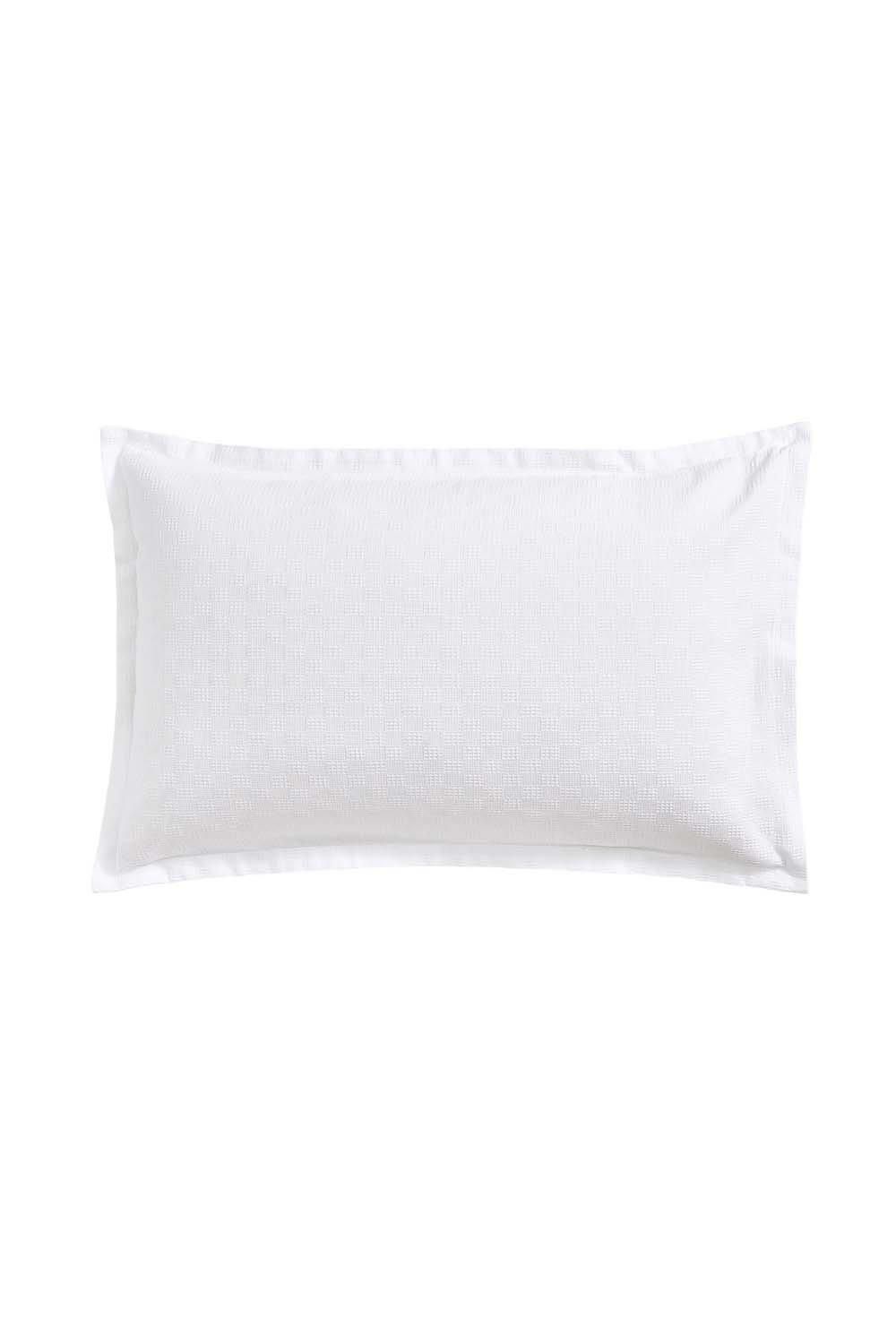 Murmur 'Ari' Cotton Oxford Pillowcase in White