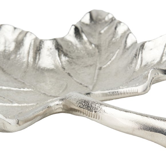 Metal Oak Leaf Bowl 4