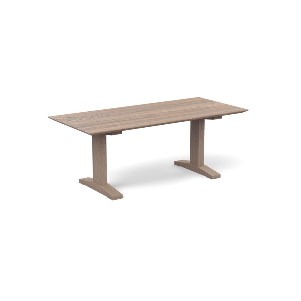 Heal's Lisbon Table 280x100cm Grey Oak Chamfered Edge Not Filled