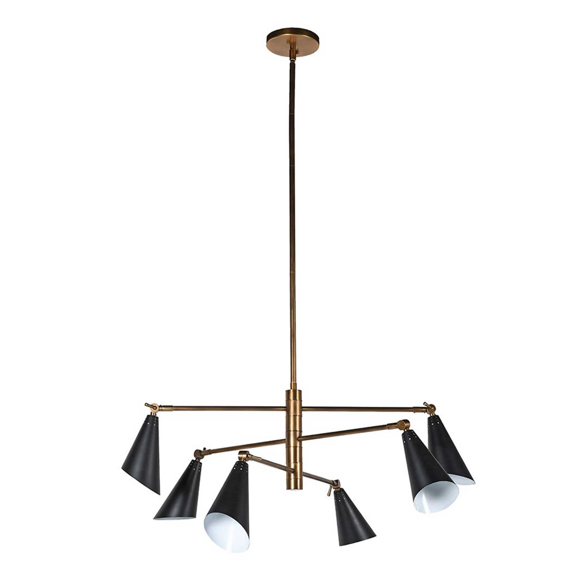 Black Cone Shade Pendant Light Metal | Barker & Stonehouse