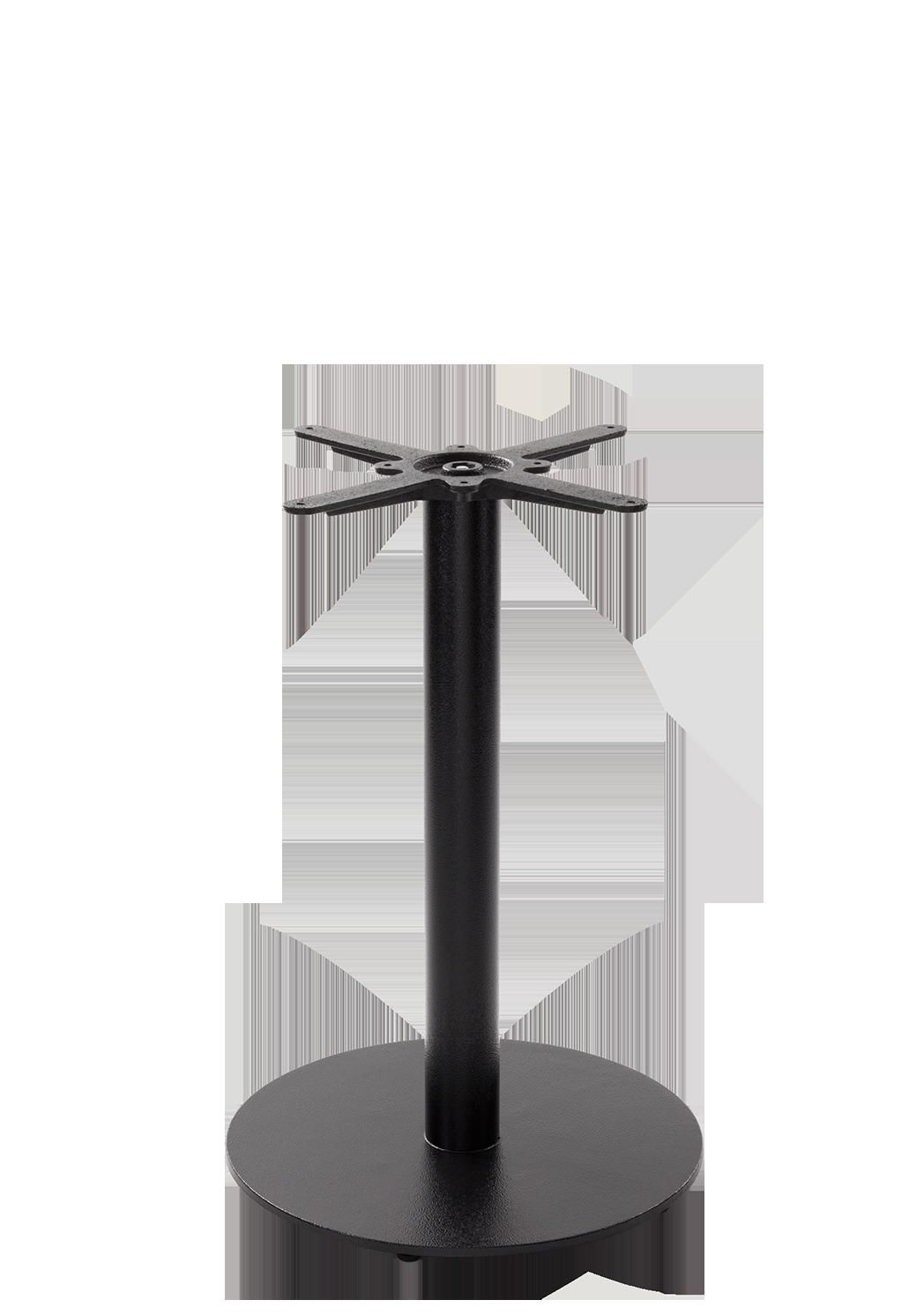 netfurniture Black Cast Iron Round Table Base - Medium/Large - Height - 730 Mm