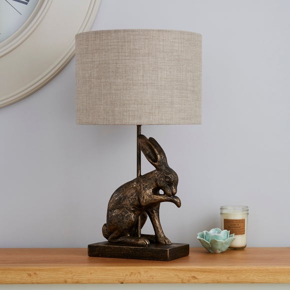 Hare Licking Paw Table Lamp 2