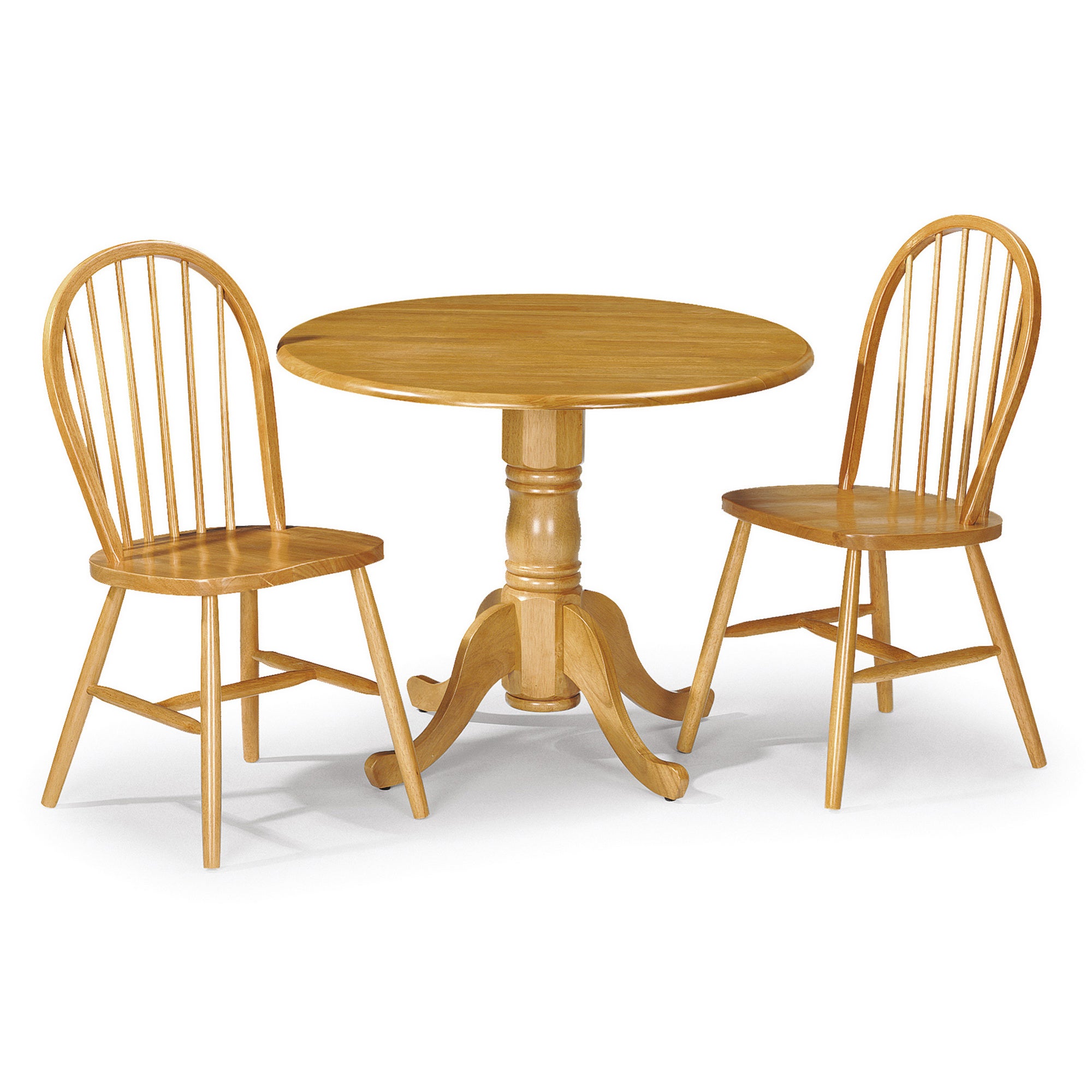 Dundee Dining Table with 2 Windsor Chairs Yellow