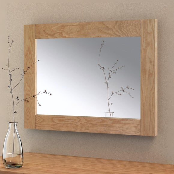 Marlborough Oak Framed Rectangle Wall Mirror