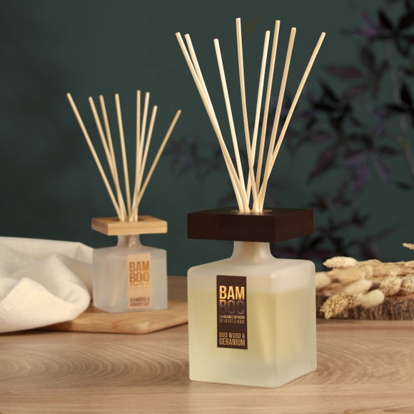 Heart and Home Bamboo Oud Wood & Geranium Diffuser