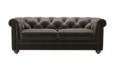 Patrick 2.5 Seat Sofabed in Elephant Cotton Matt Velvet - sofa.com
