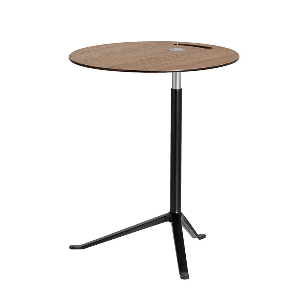 Fritz Hansen Little Friend Side Table Fixed Height Oak Black Base