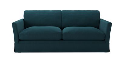 Otto 3 Seat Sofa Bed in Evergreen Brushed Linen Cotton - sofa.com