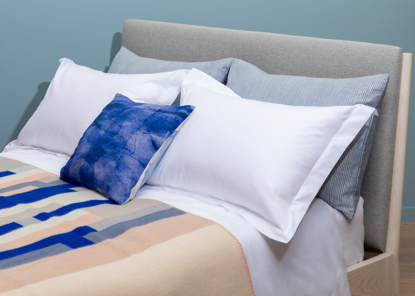 Heal's 400 Thread Count Egyptian Cotton Percale Weave King Duvet Cover