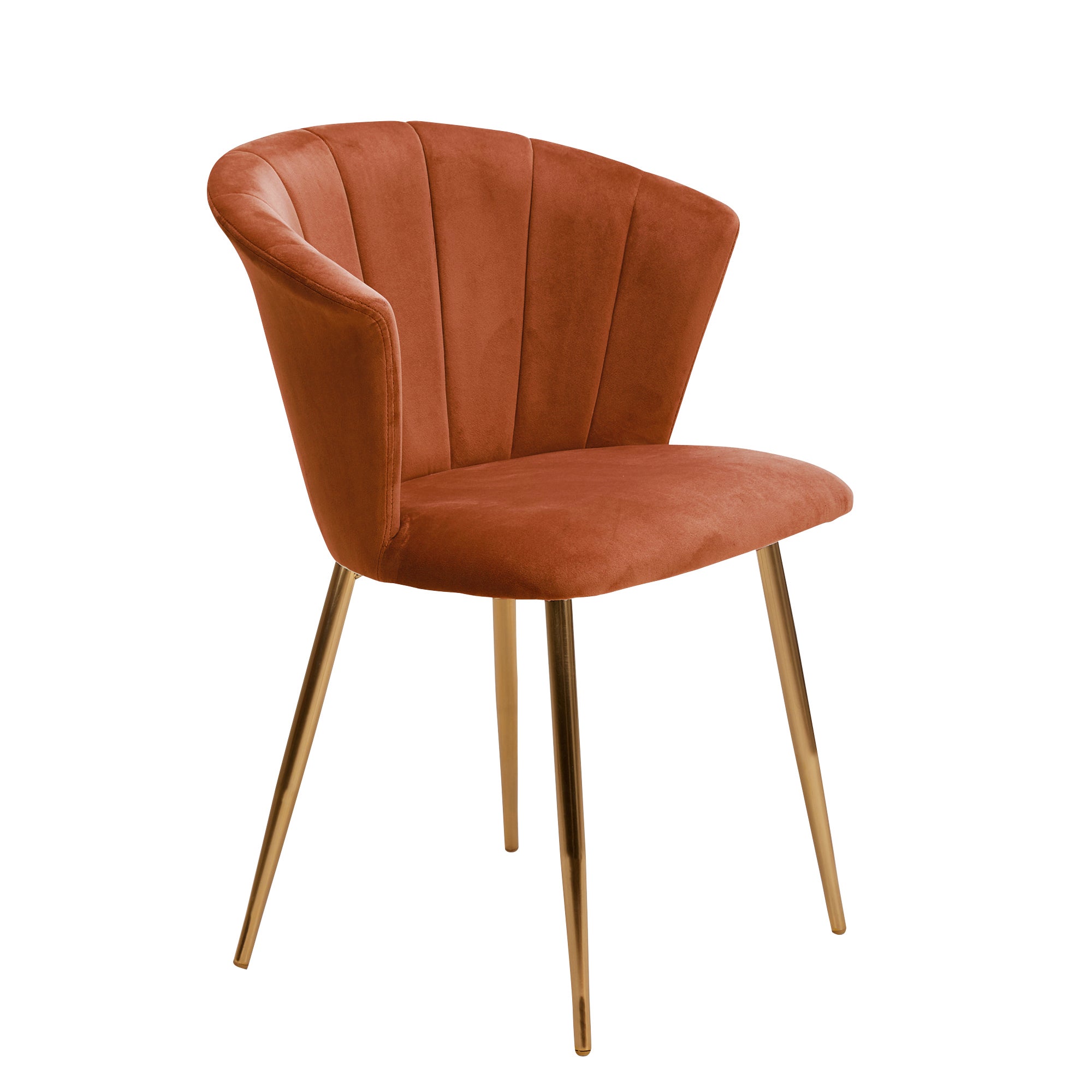 Kendall Velvet Chair Orange