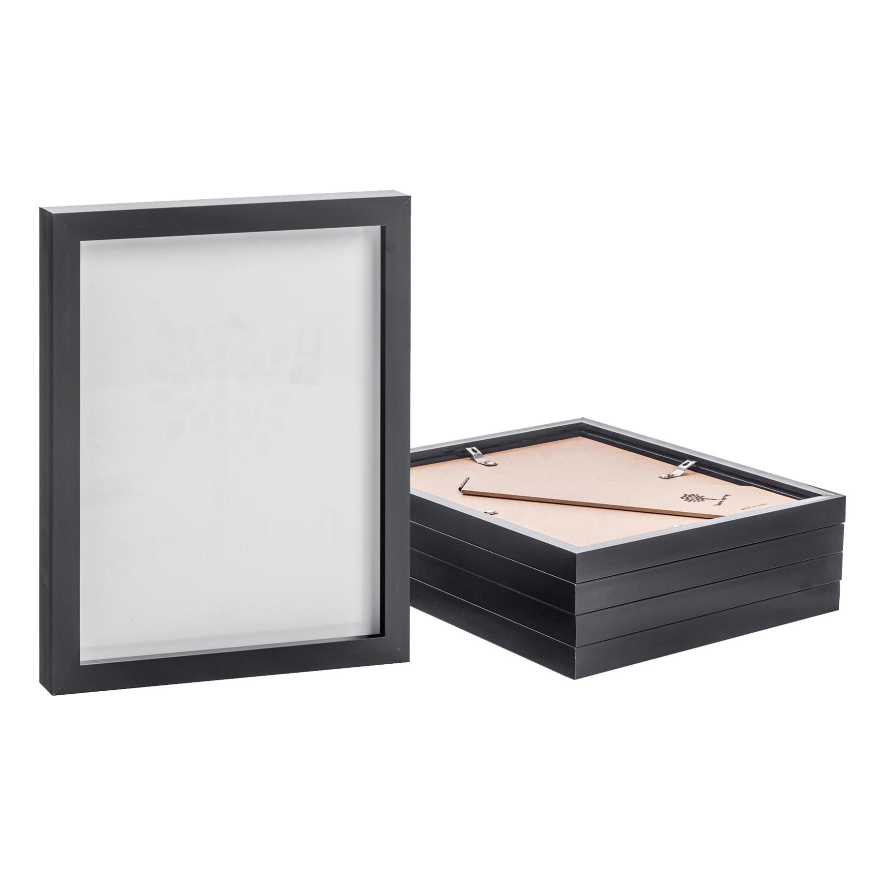Nicola Spring Photo Frames - 8" x 10" - Pack of 5 in Black