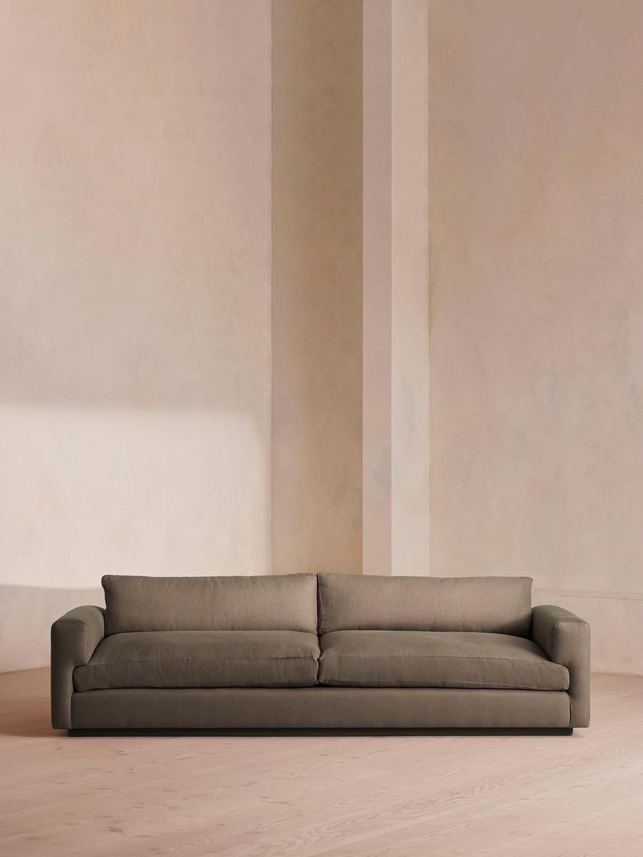Mossley Four Seater Sofa, Linen, Mushroom