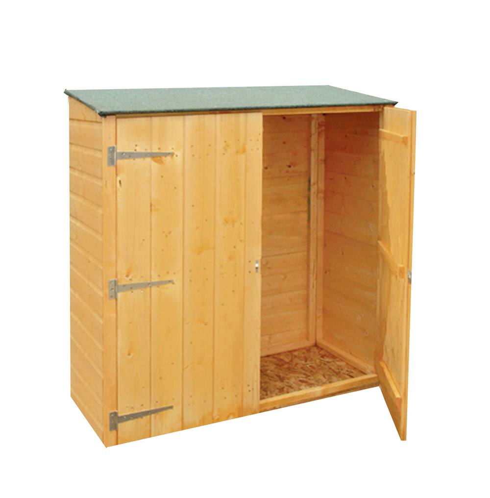 Shires Garden Store Shiplap Garden Shed Approx 4 x 2 Feet in Brown
