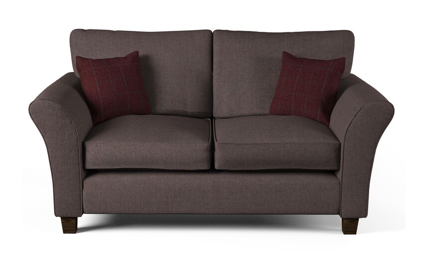 ScS Living Brown Hugo Fabric 2 Seater Standard Back Sofa