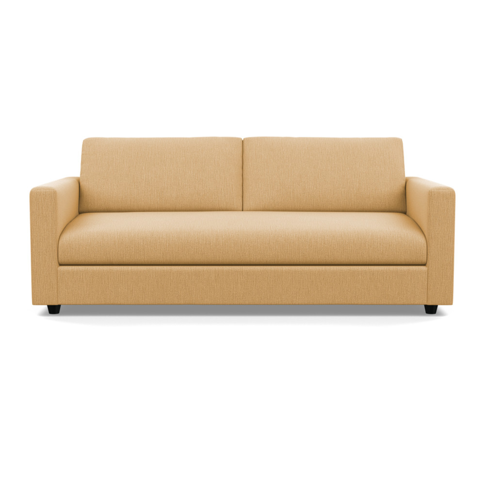 Heal's Nimbus II 4 Seater Sofa Smart Linen Mix Sand Black Feet