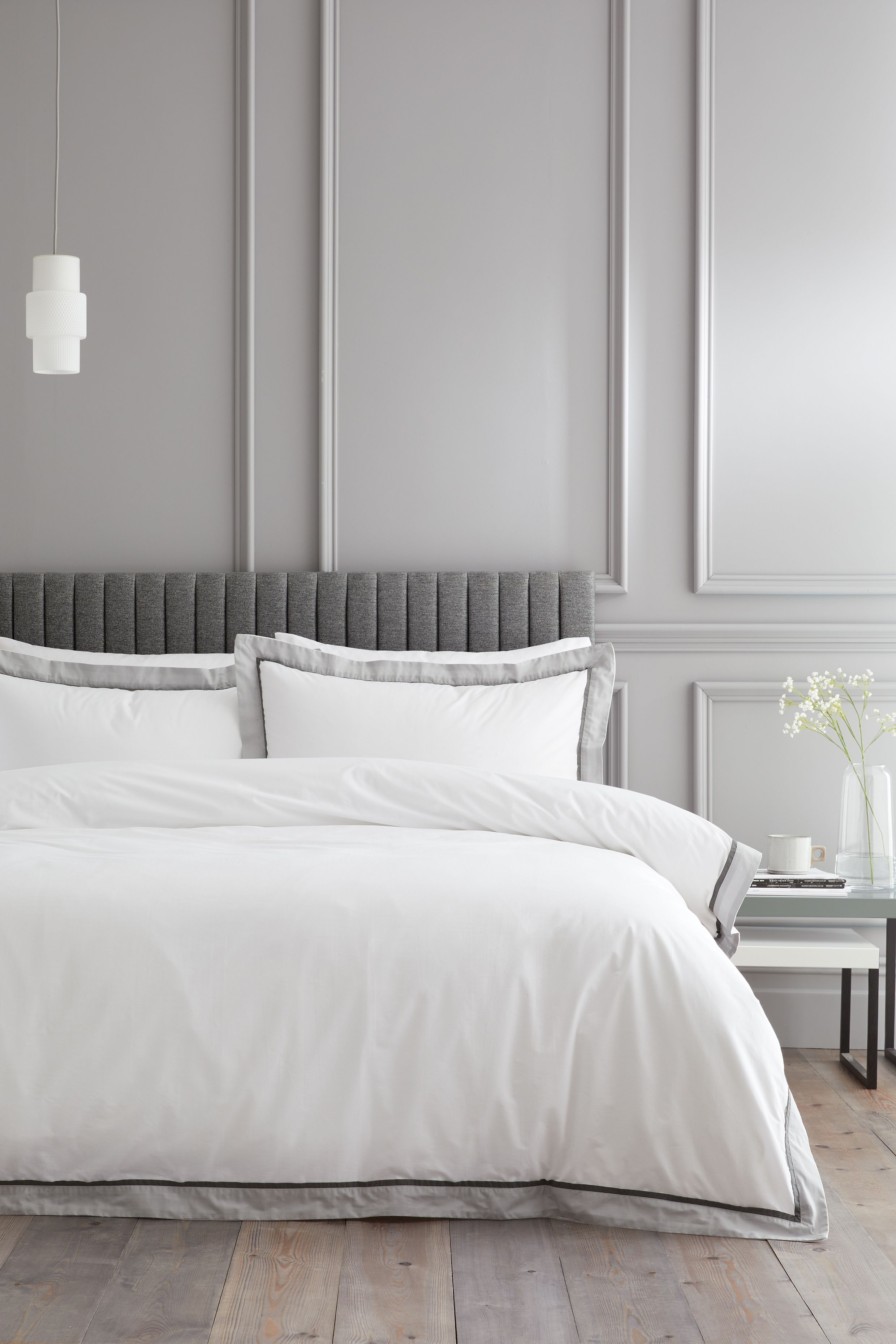 Bianca 'Mayfair' 200 Thread Count Cotton Duvet Cover Set in White