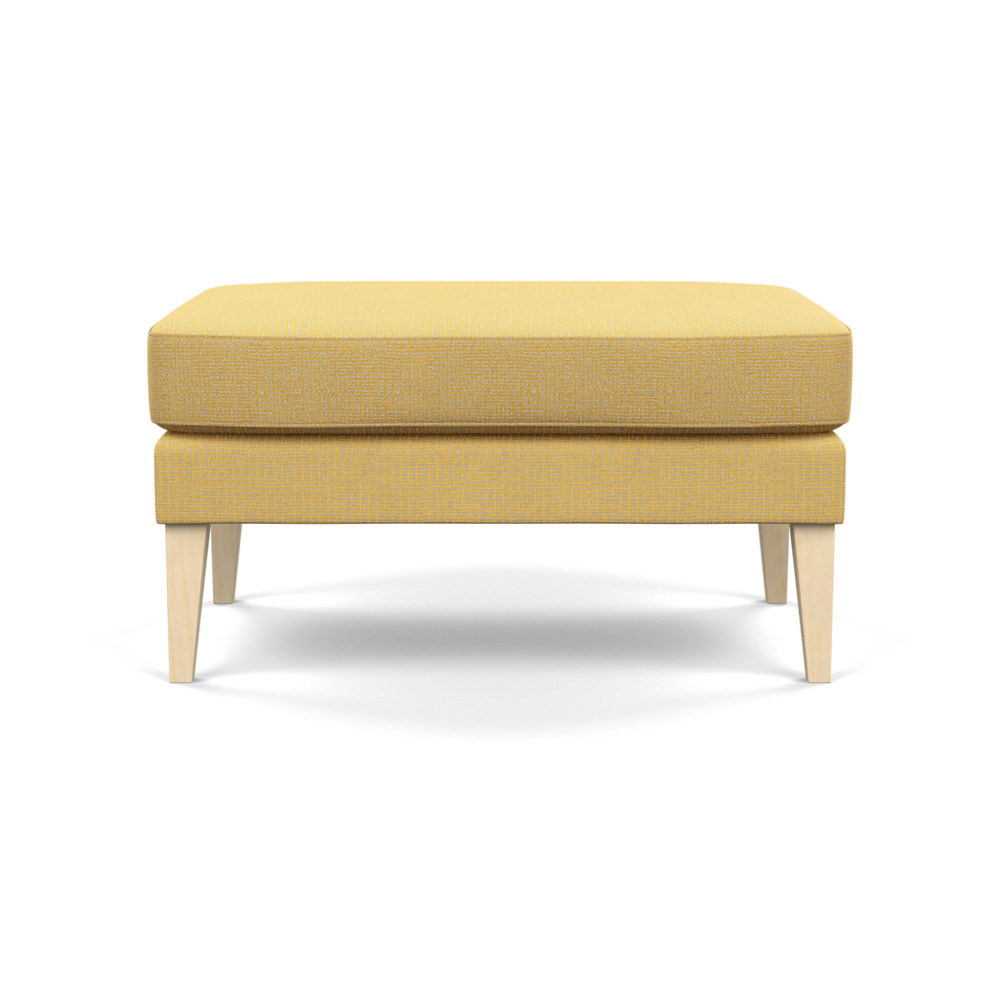 Heal's Richmond Ottoman Tejo Recycled Ochre Natural Ash Feet