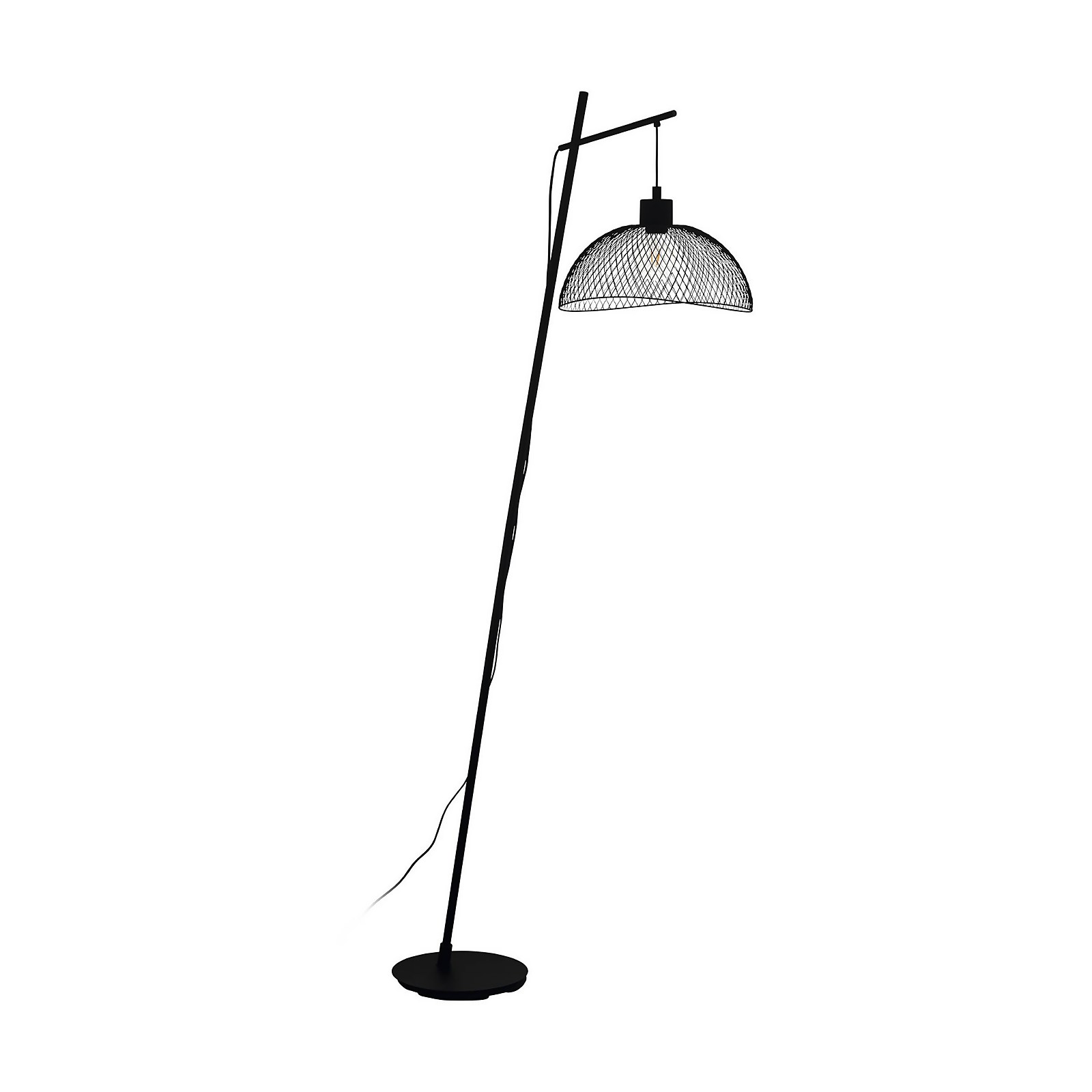 EGLO Pompeya Black Mesh Floor Lamp