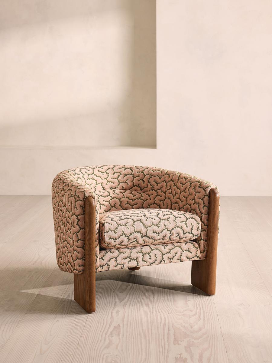 Winnie Armchair, Lophelia Jacquard, Pink