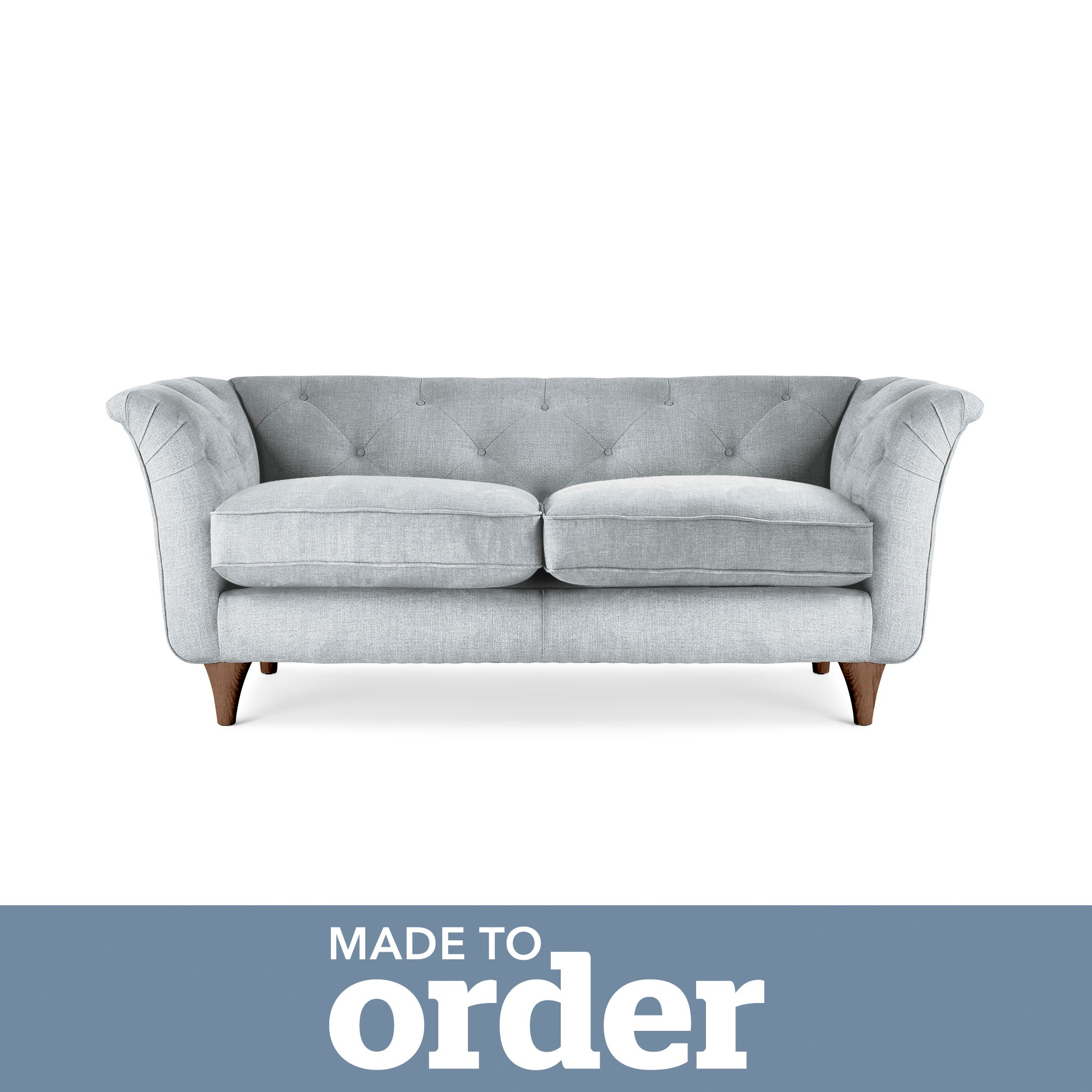 Jaipur 2 Seater Sofa Brushed Plain Fabric Brushed Plain Dew